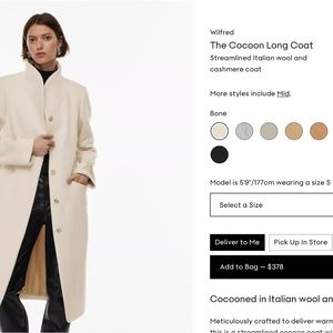 The Cocoon Long Coat
Streamlined Italian wool and cashmere coat